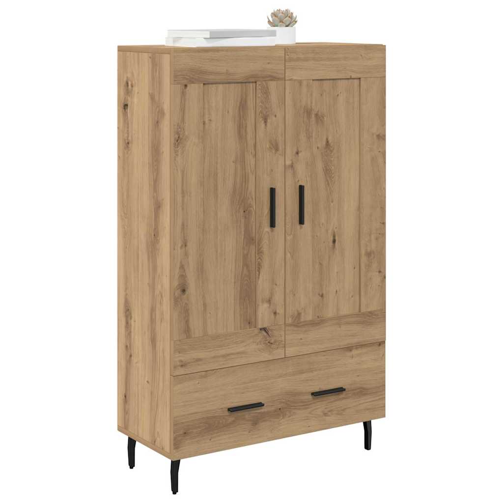 Credenza con cassetto Rovere artigianale 69,5 x 31 x 115 cm