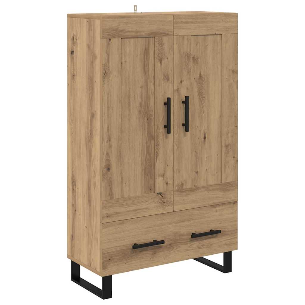 Credenza con cassetto Rovere artigianale 69,5 x 31 x 115 cm