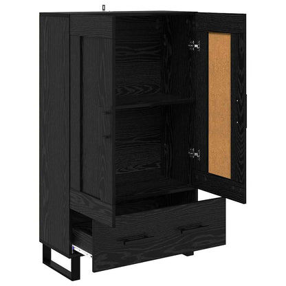 Credenza Rovere Nero 69,5 x 31 x 115 cm Legno multistrato