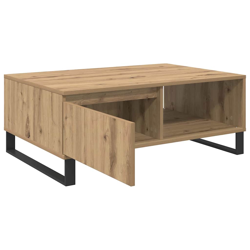 Tavolino da salotto Rovere artigianale 90 x 60 x 35 cm