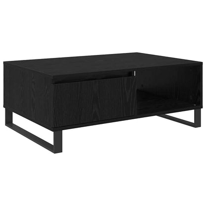 Tavolino da salotto Rovere Nero 90 x 60 x 35 cm