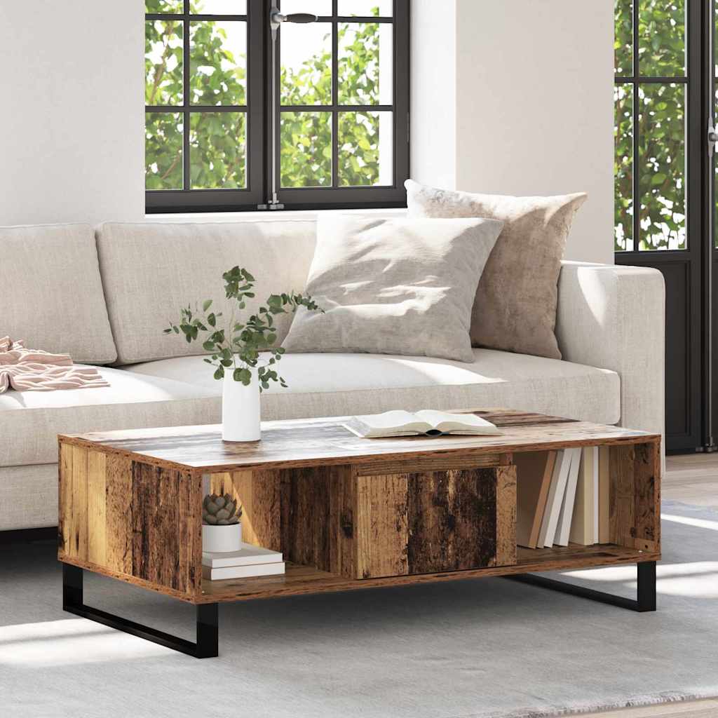 Tavolino da salotto Legno vecchio 104 x 60 x 35 cm
