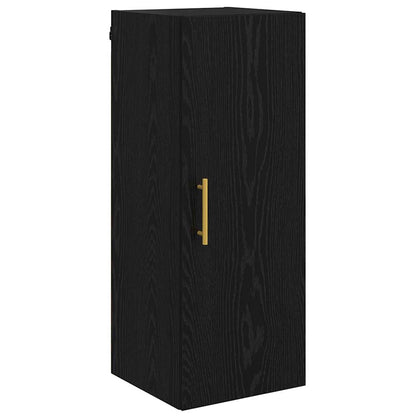 Pensile Rovere Nero 34,5 x 34 x 90 cm Legno multistrato
