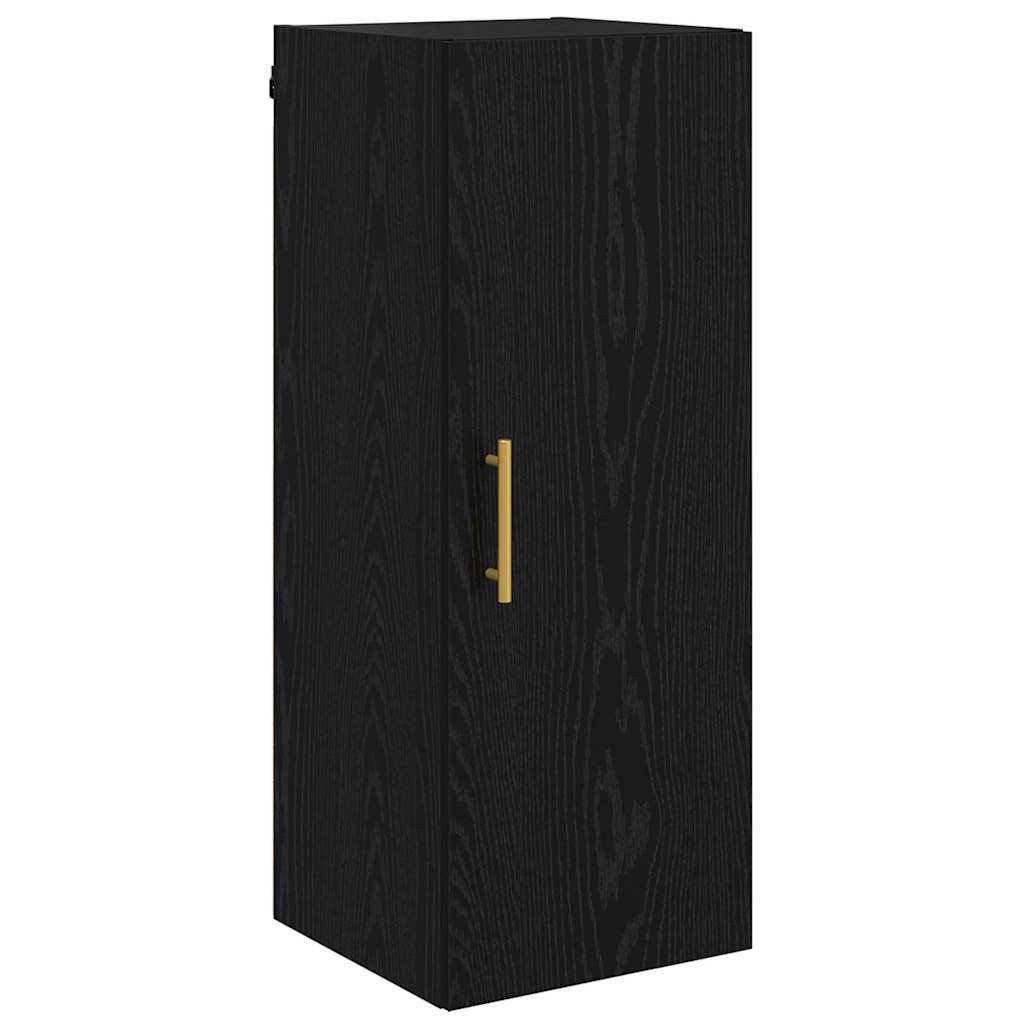 Pensile Rovere Nero 34,5 x 34 x 90 cm Legno multistrato