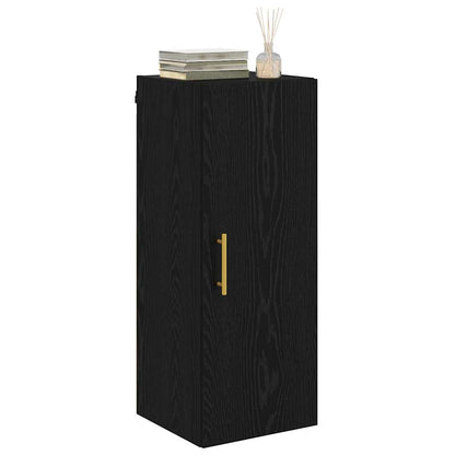 Pensile Rovere Nero 34,5 x 34 x 90 cm Legno multistrato