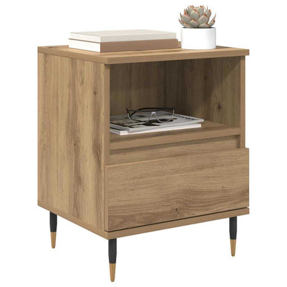 Armadio da Notte 2 pcs rovere artigianale 40 x 35 x 50 cm