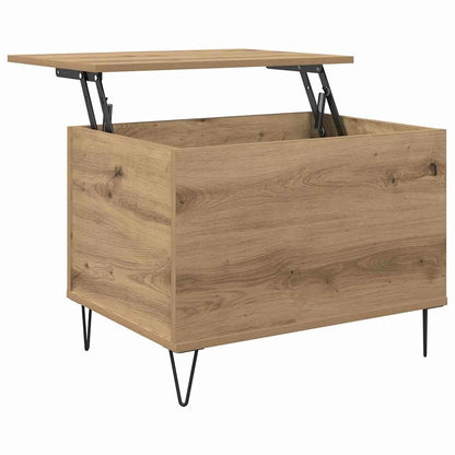 Tavolino da salotto Rovere artigianale 60 x 44,5 x 45 cm