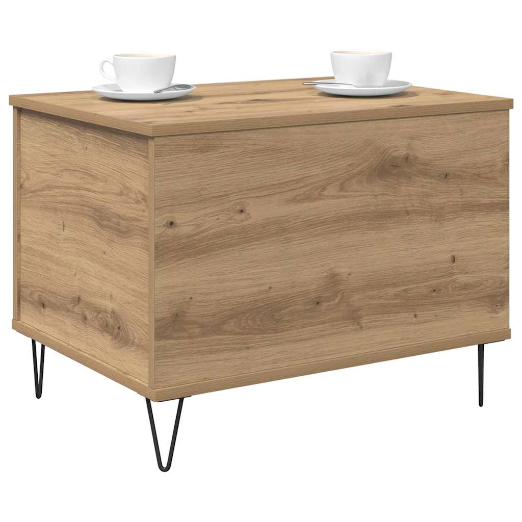 Tavolino da salotto Rovere artigianale 60 x 44,5 x 45 cm