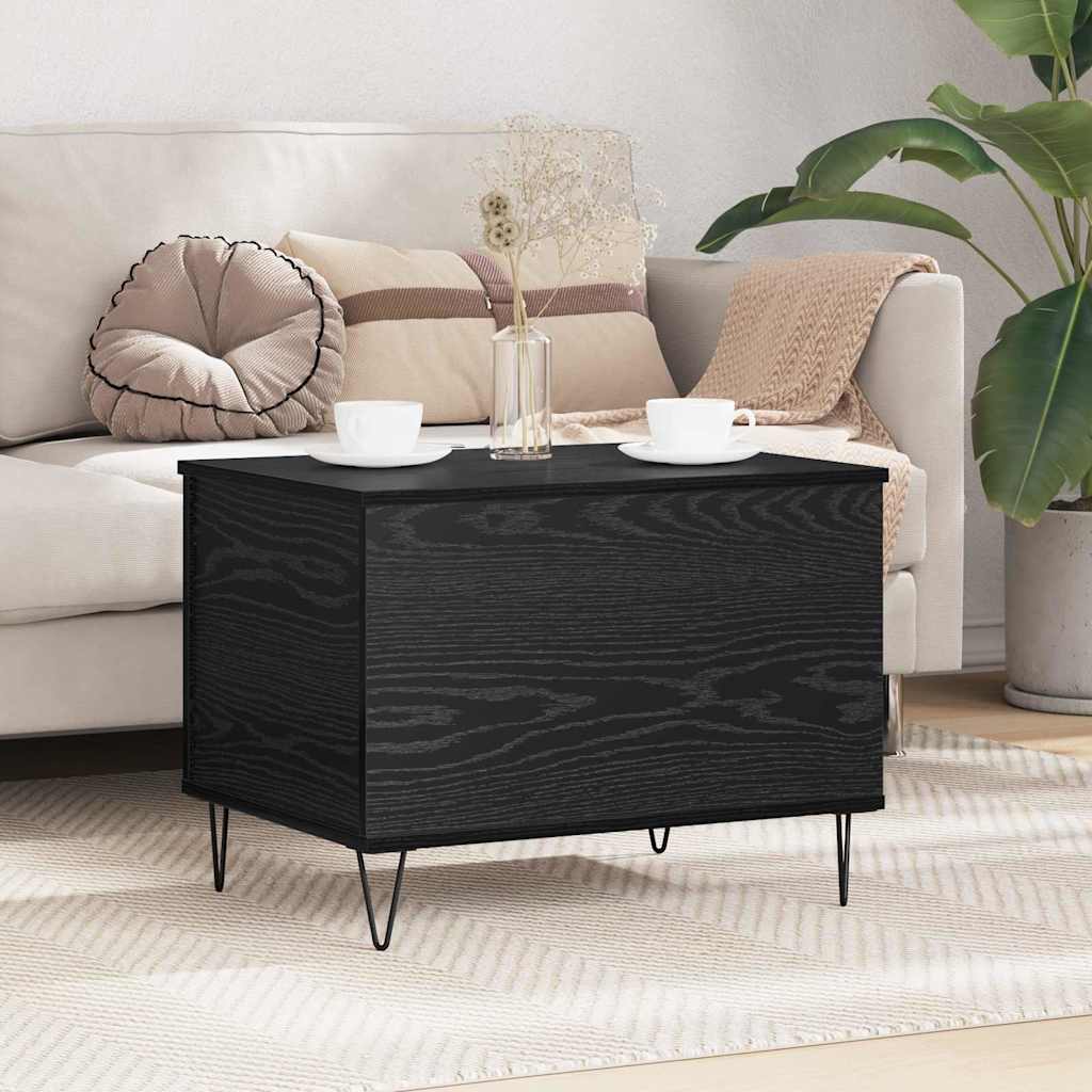 Tavolino da salotto Rovere Nero 60 x 44,5 x 45 cm