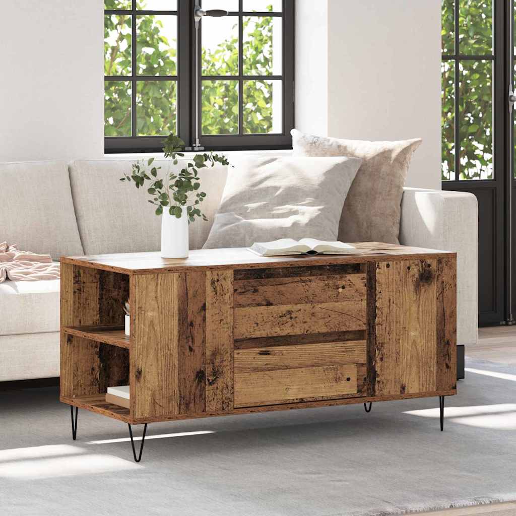 Tavolino da salotto Legno vecchio 102 x 44,5 x 50 cm