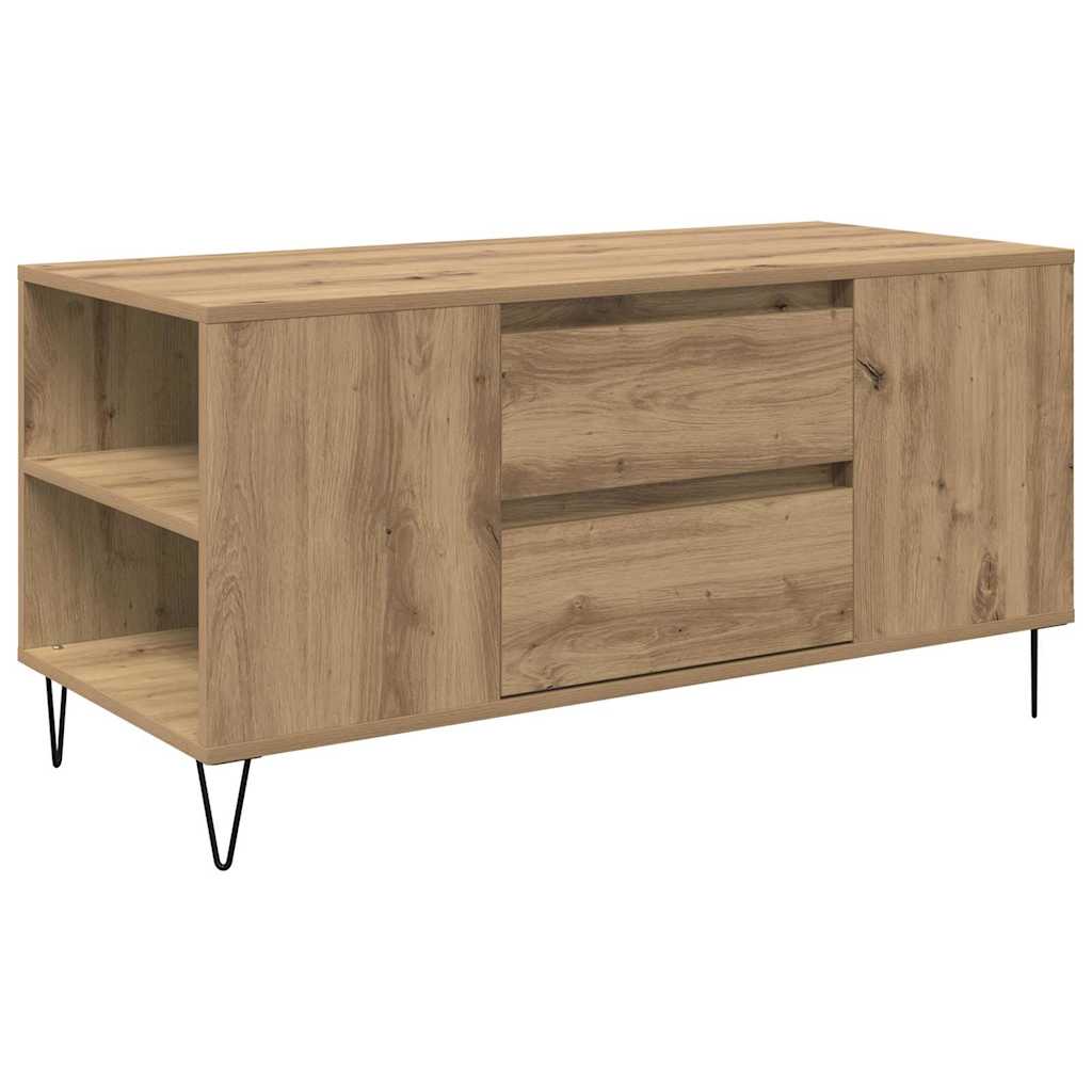 Tavolino da salotto Rovere artigianale 102 x 44,5 x 50 cm
