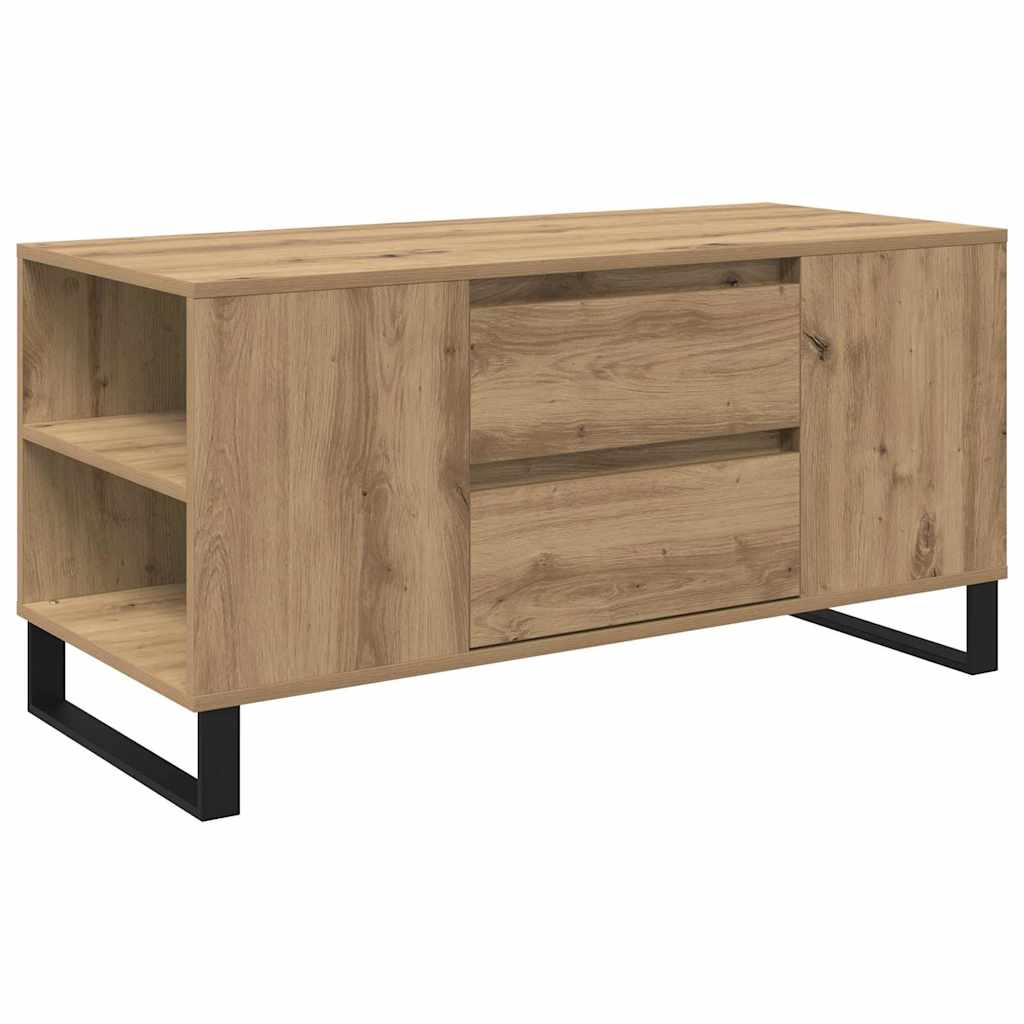 Tavolino da salotto Rovere artigianale 102 x 44,5 x 50 cm