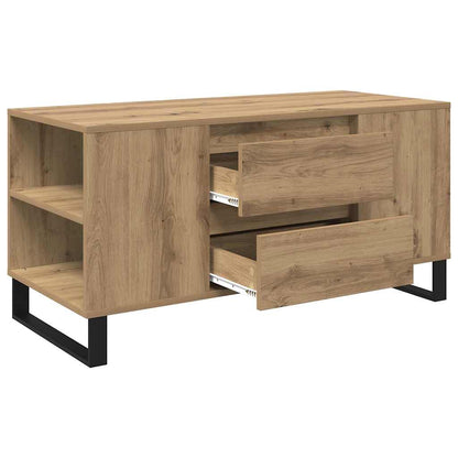 Tavolino da salotto Rovere artigianale 102 x 44,5 x 50 cm
