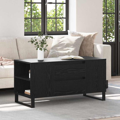 Tavolino da salotto Rovere Nero 102 x 44,5 x 50 cm