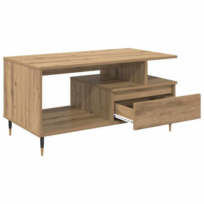 Tavolino da salotto Rovere artigianale 90 x 49 x 45 cm