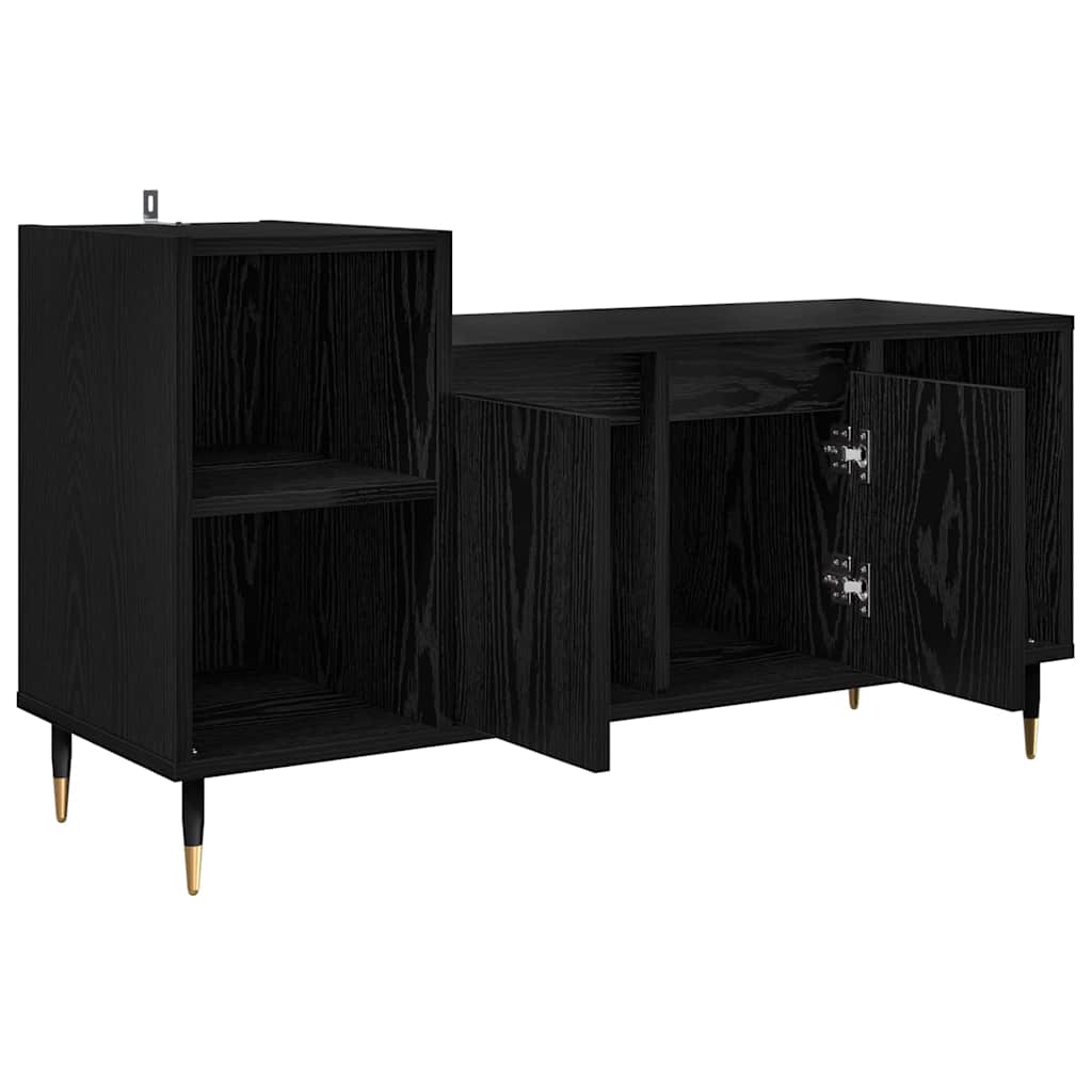 Mobile TV Rovere Nero 100 x 35 x 55 cm Legno multistrato