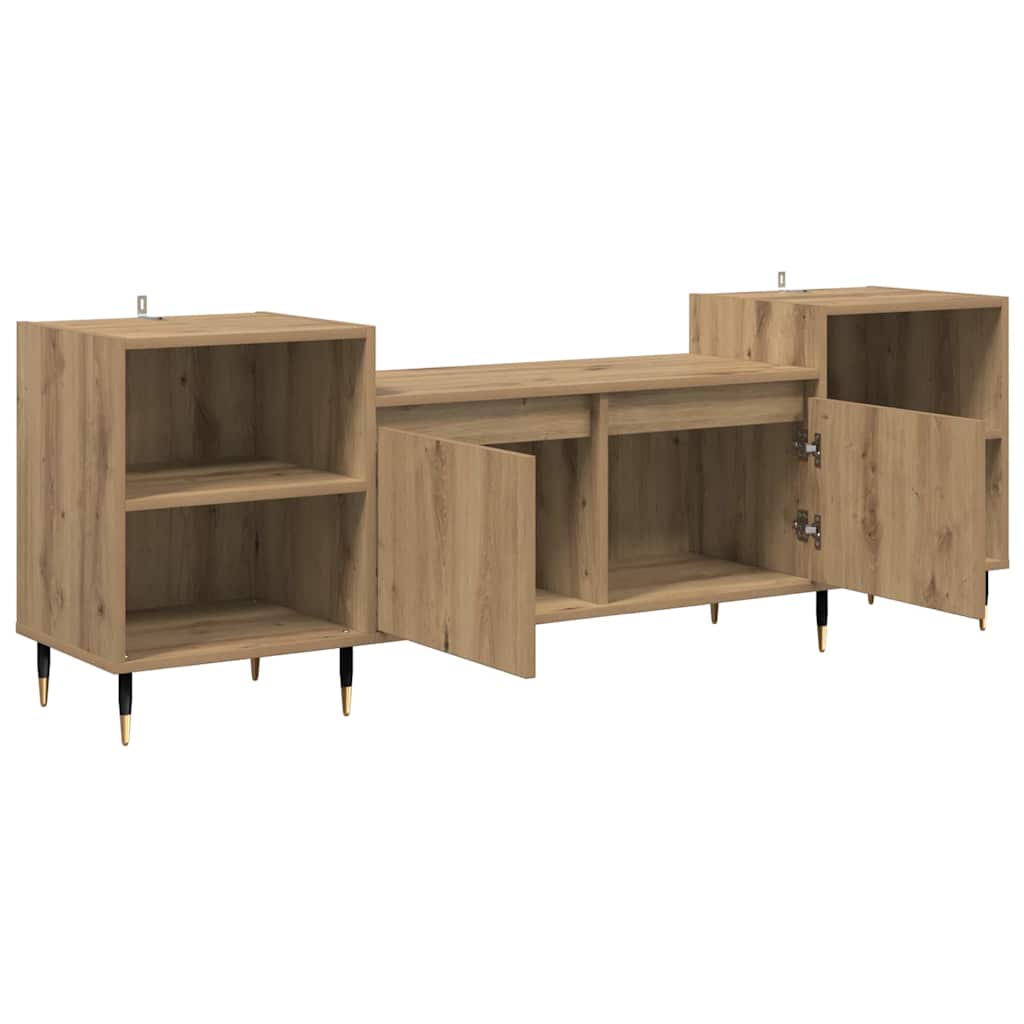 Mobile TV Rovere artigianale 160 x 35 x 55 cm Legno multistrato