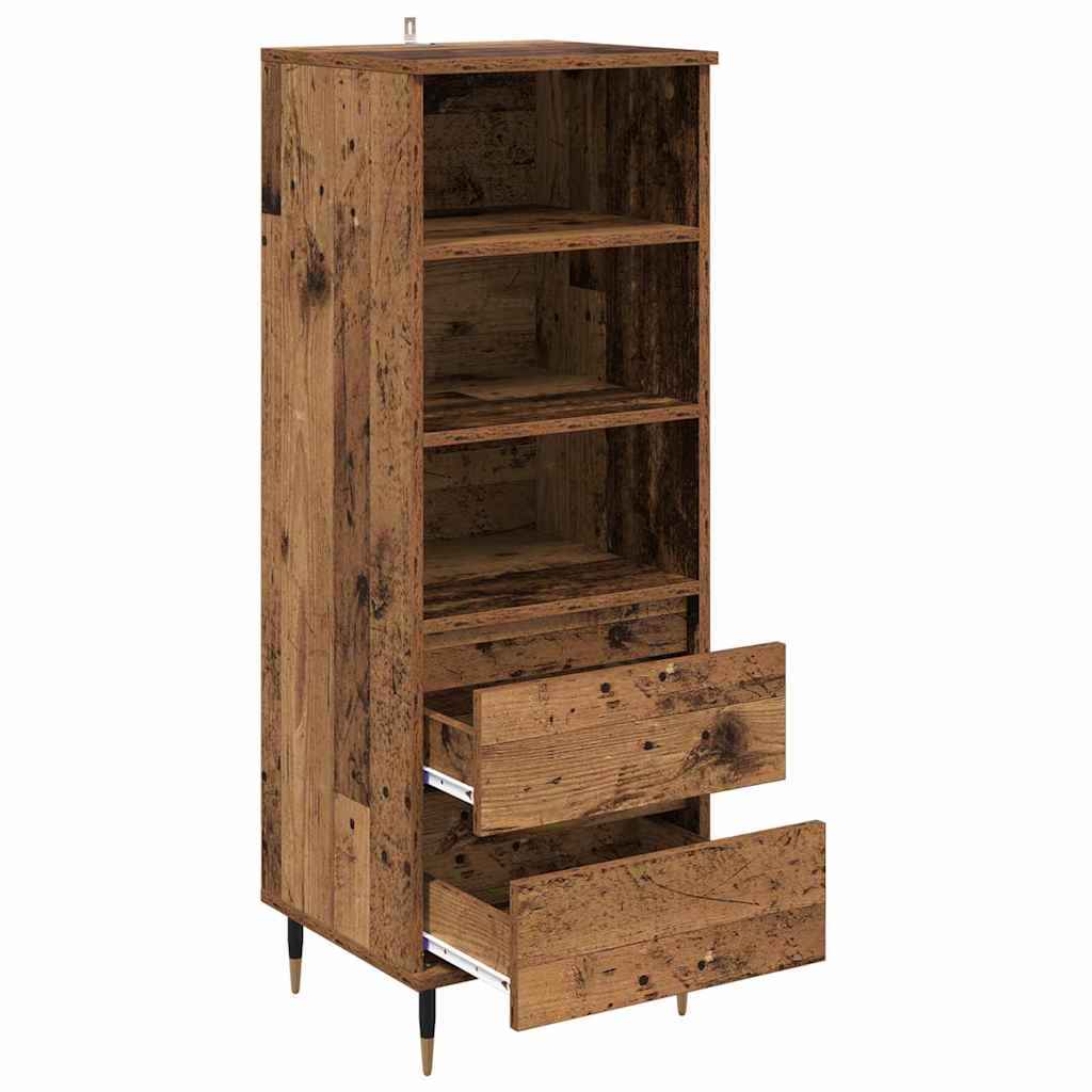 Credenza Legno vecchio 40 x 36 x 110 cm Legno multistrato