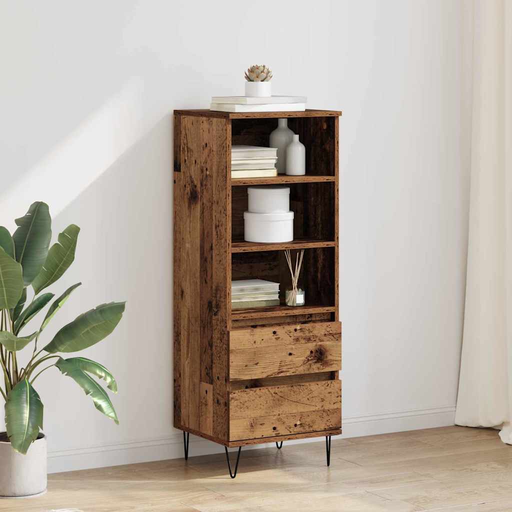 Credenza Legno vecchio 40 x 36 x 110 cm Legno multistrato