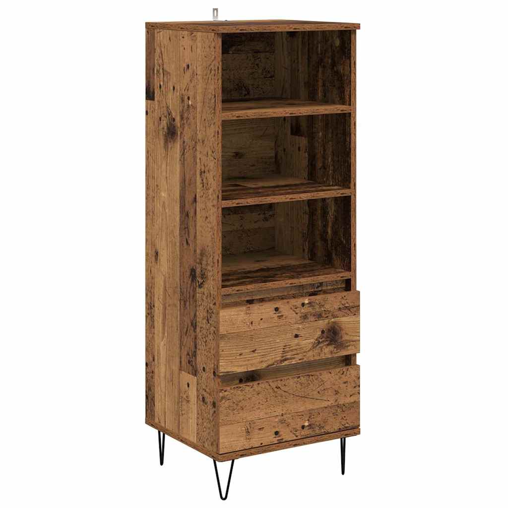 Credenza Legno vecchio 40 x 36 x 110 cm Legno multistrato
