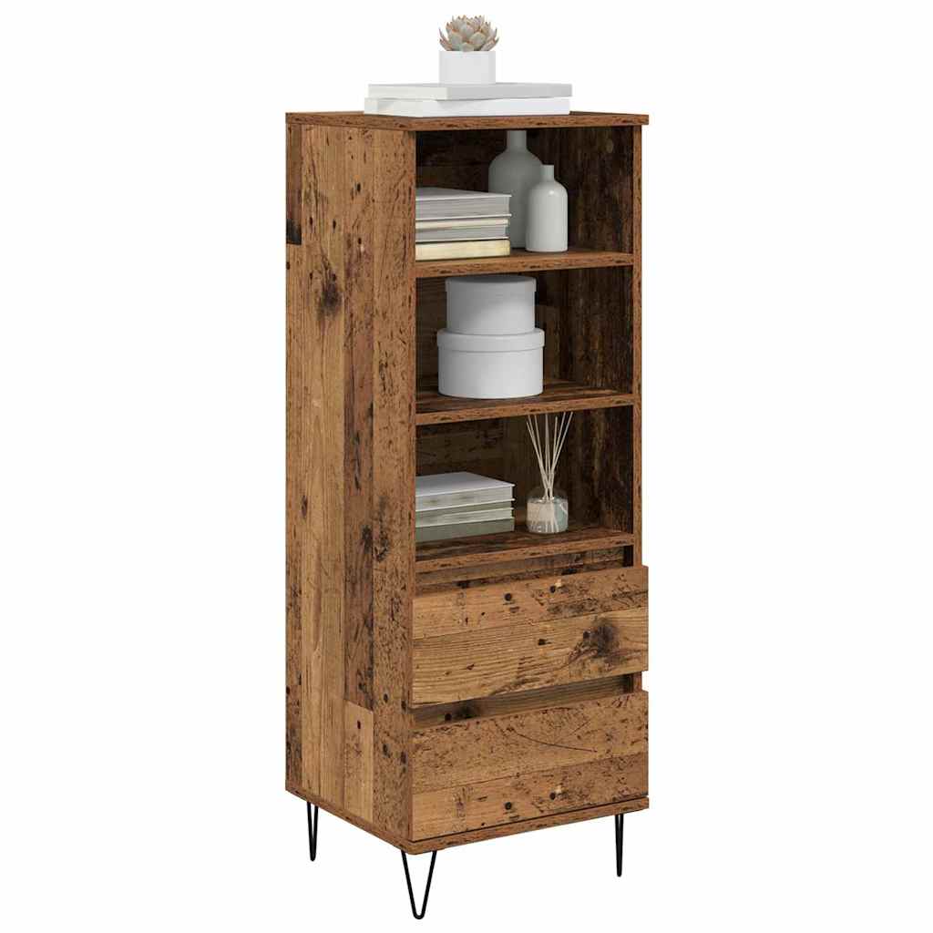 Credenza Legno vecchio 40 x 36 x 110 cm Legno multistrato