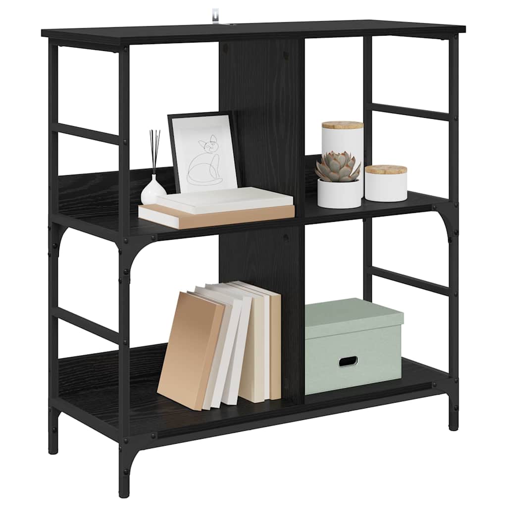 Libreria Rovere nero 78.5 x 33 x 82 cm Legno multistrato