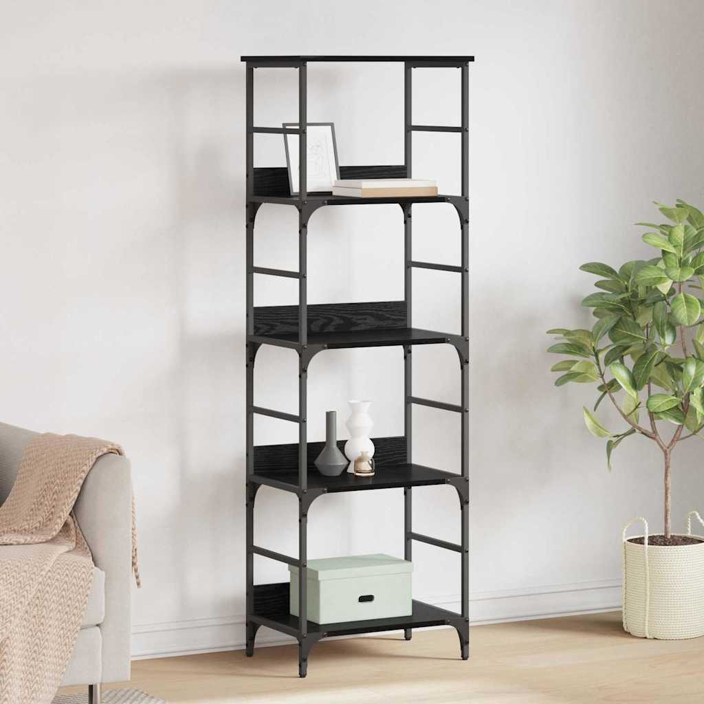 Libreria Rovere Nero 50 x 33 x 153 cm Legno multistrato