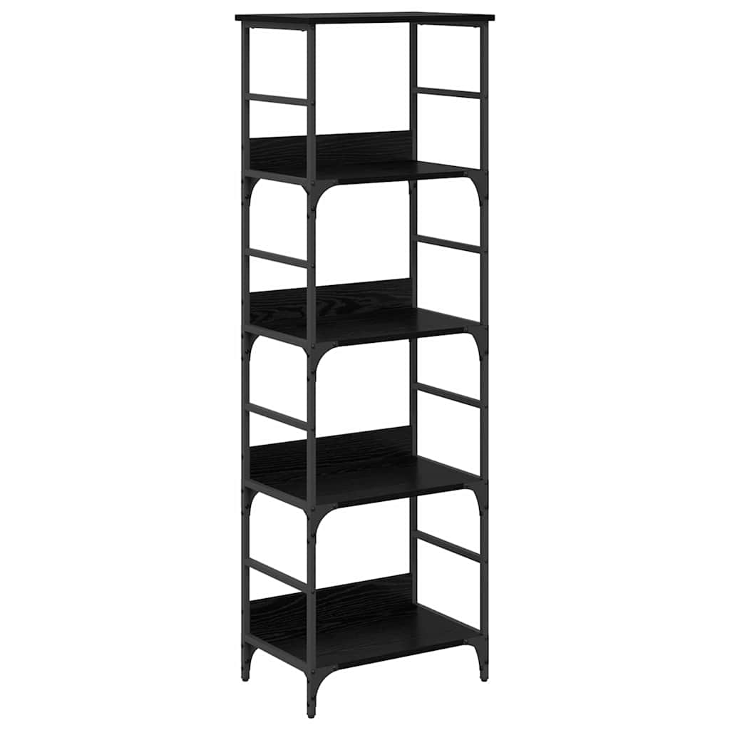 Libreria Rovere Nero 50 x 33 x 153 cm Legno multistrato