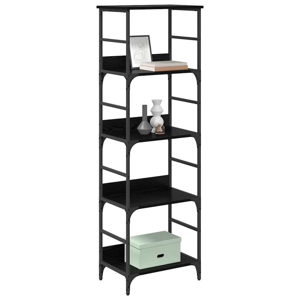 Libreria Rovere Nero 50 x 33 x 153 cm Legno multistrato