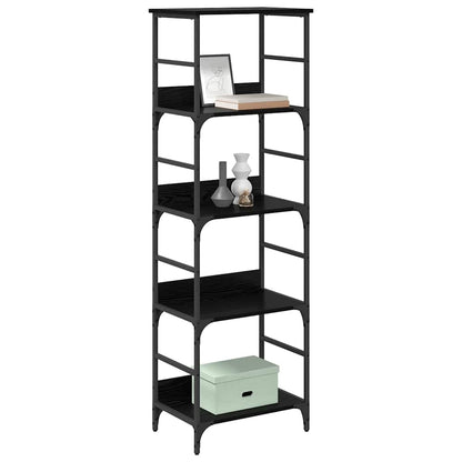 Libreria Rovere Nero 50 x 33 x 153 cm Legno multistrato