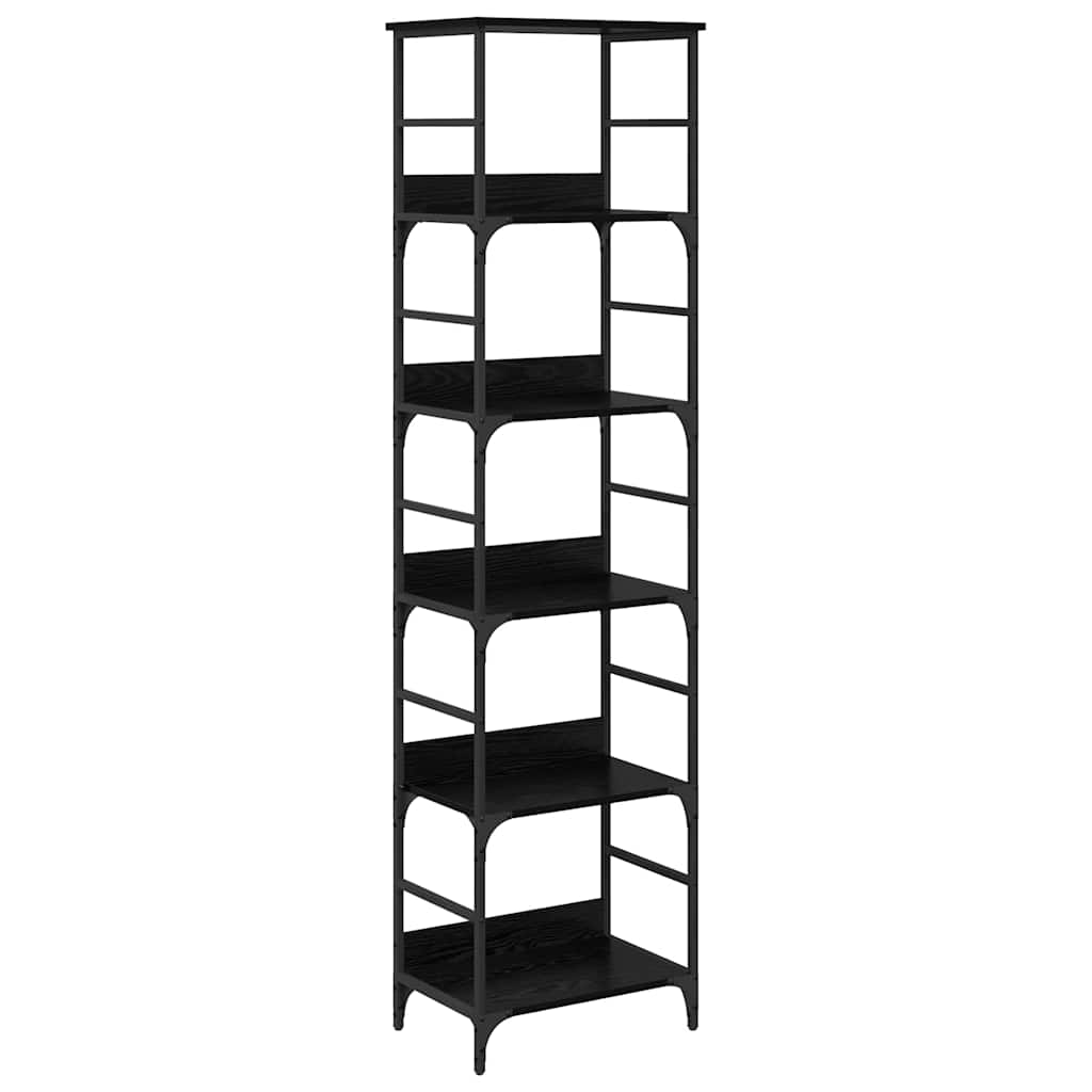 Libreria Rovere Nero 50 x 33 x 188,5 cm Legno multistrato