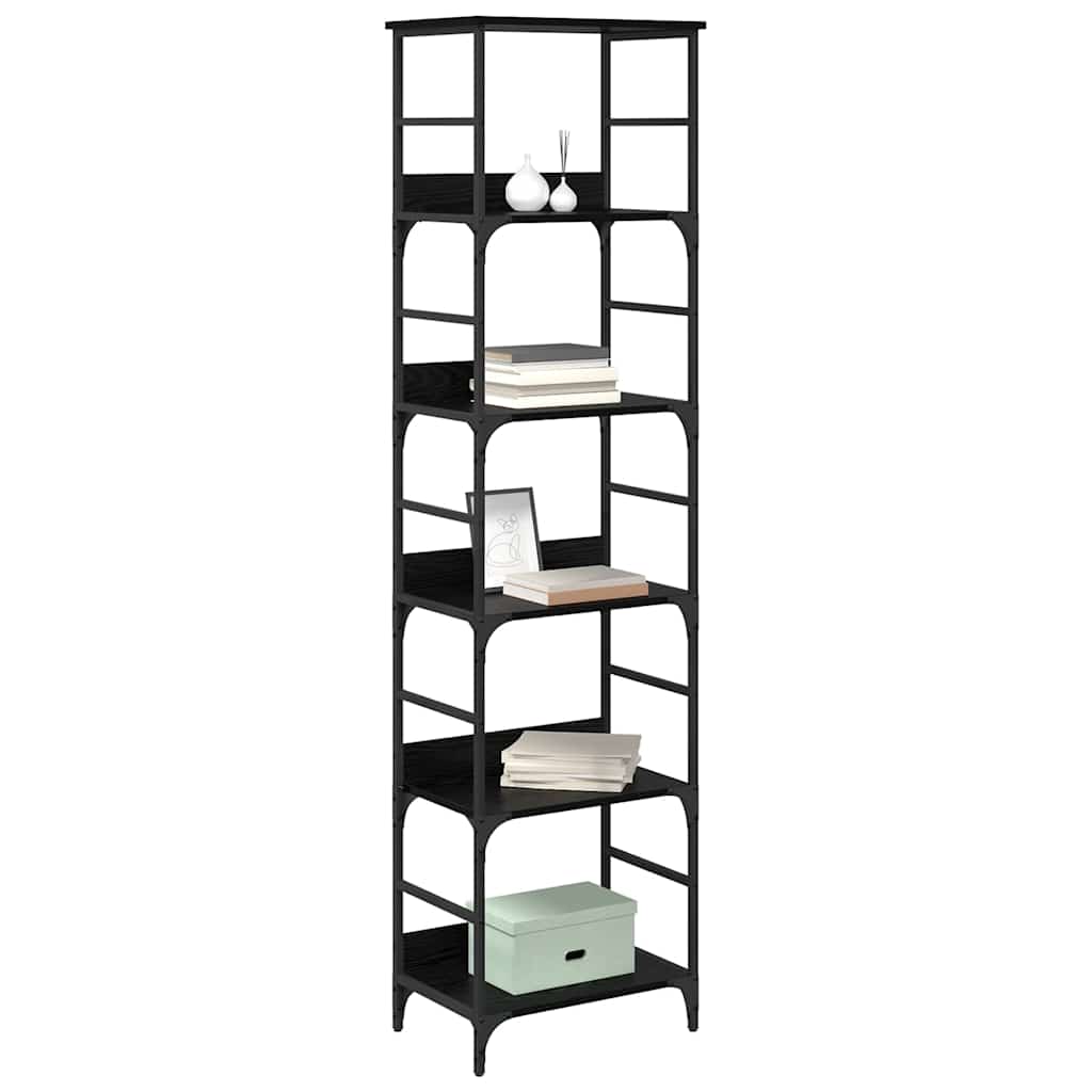 Libreria Rovere Nero 50 x 33 x 188,5 cm Legno multistrato