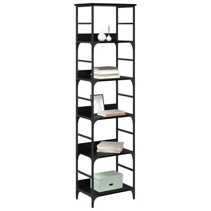Libreria Rovere Nero 50 x 33 x 188,5 cm Legno multistrato