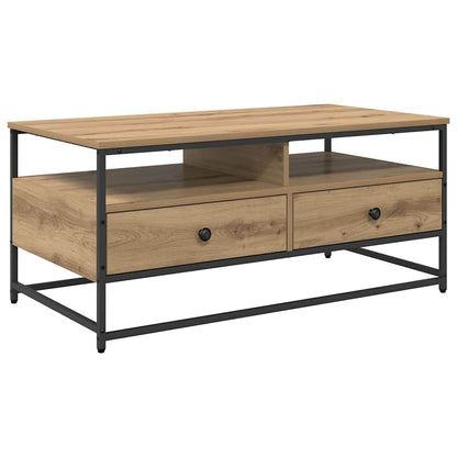 Tavolino da salotto Rovere artigianale 100 x 51 x 45 cm