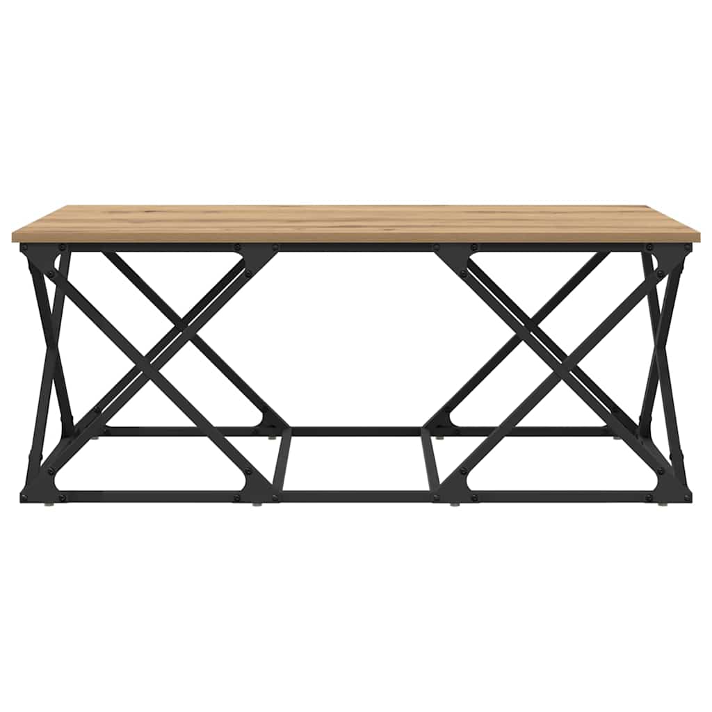 Tavolino da salotto Rovere artigianale 100 x 49 x 40 cm