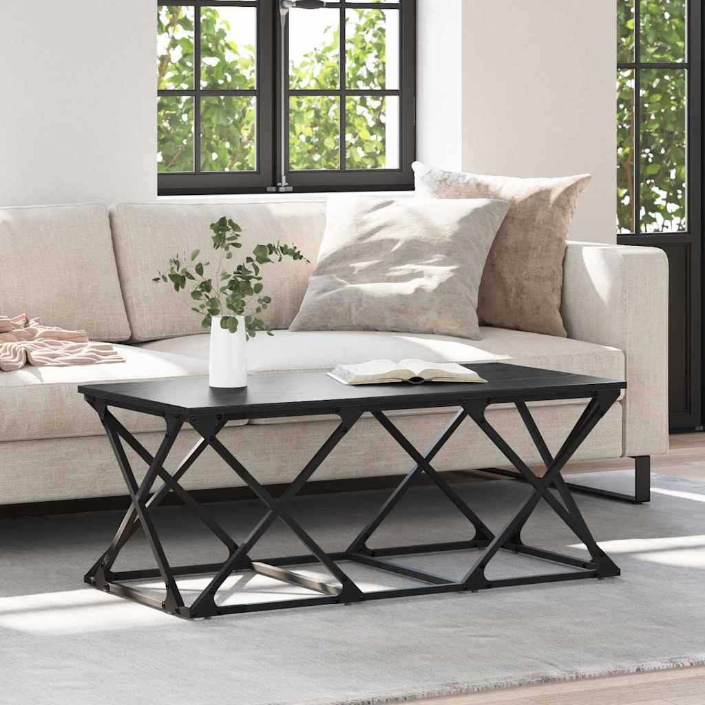 Tavolino da salotto Rovere Nero 100 x 49 x 40 cm