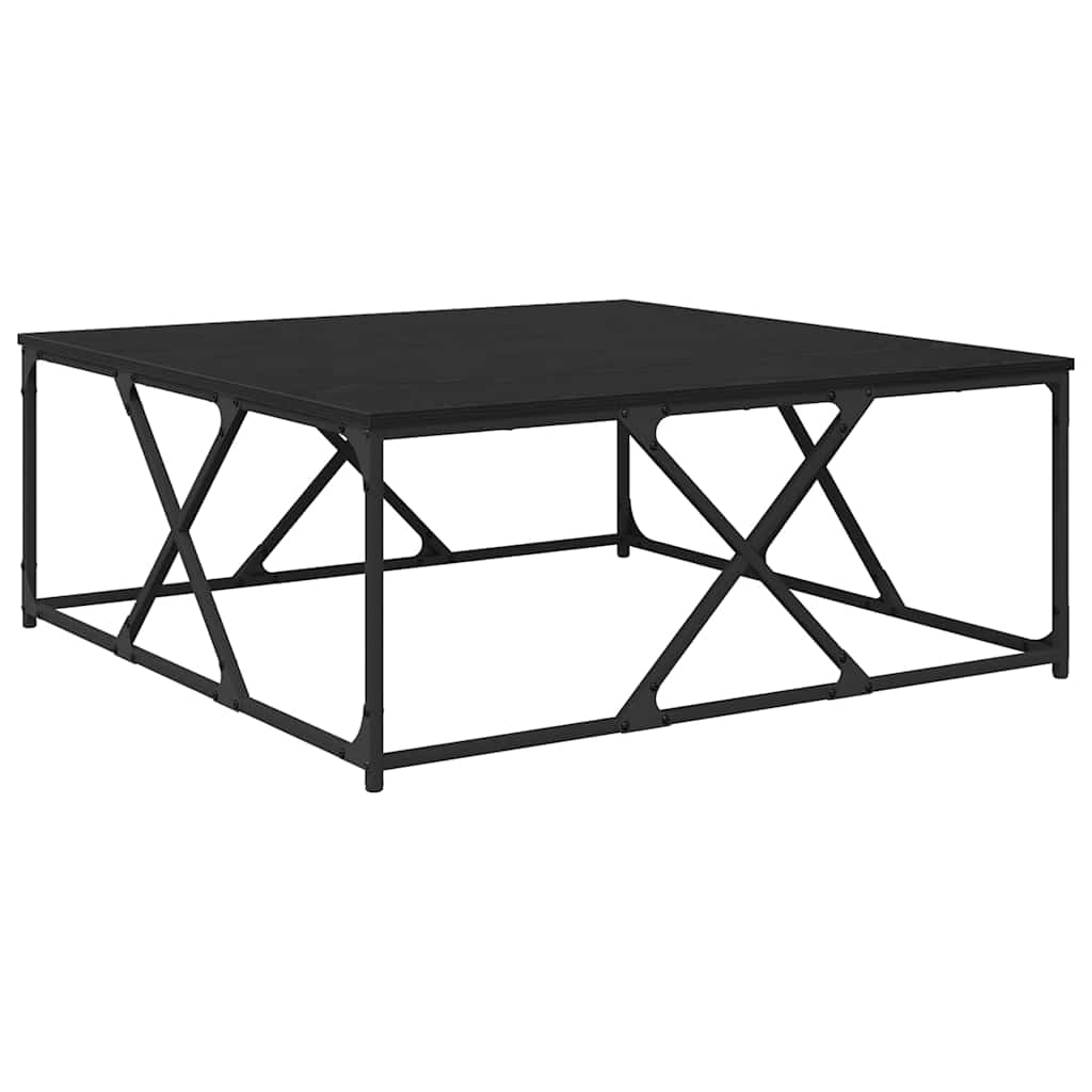 Tavolino da salotto Rovere nero 100 x 100 x 40 cm