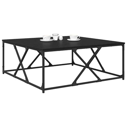 Tavolino da salotto Rovere nero 100 x 100 x 40 cm