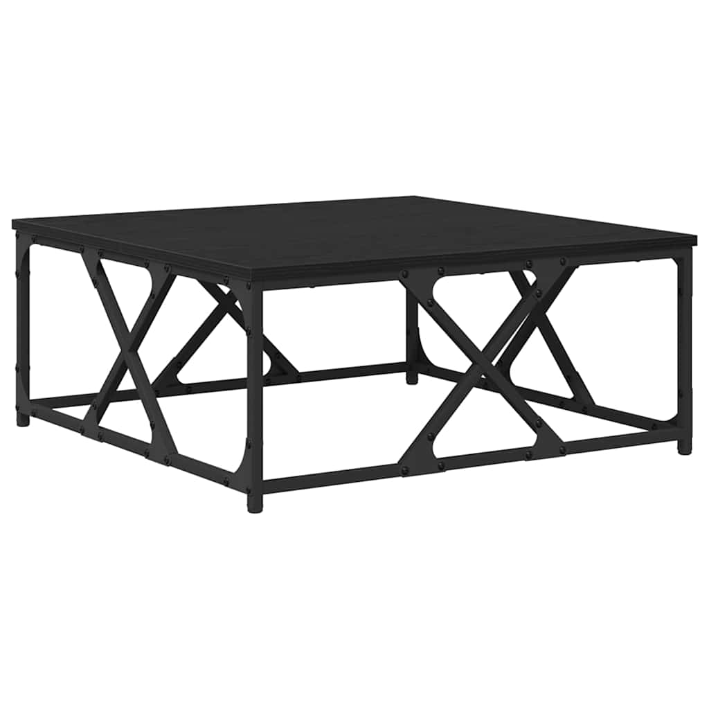 Tavolino da salotto Rovere Nero 70 x 70 x 30 cm
