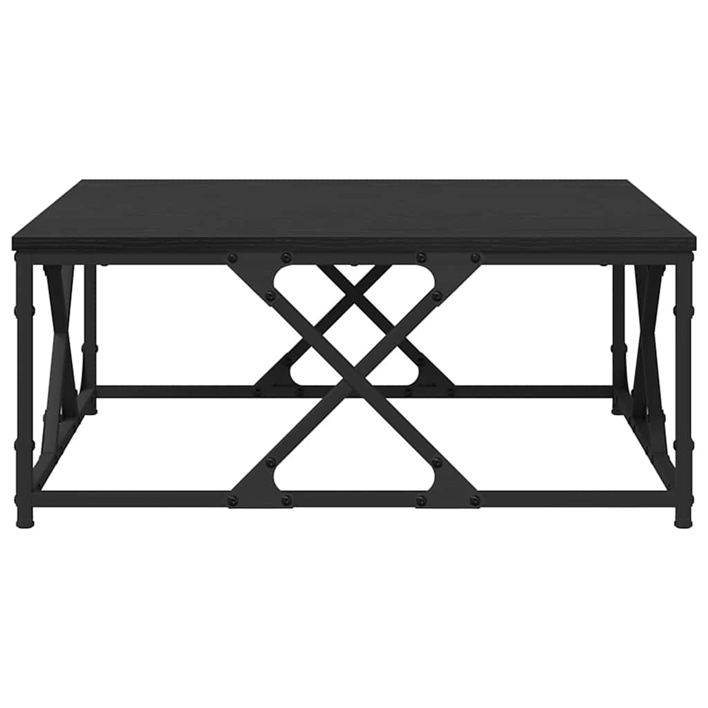 Tavolino da salotto Rovere Nero 70 x 70 x 30 cm