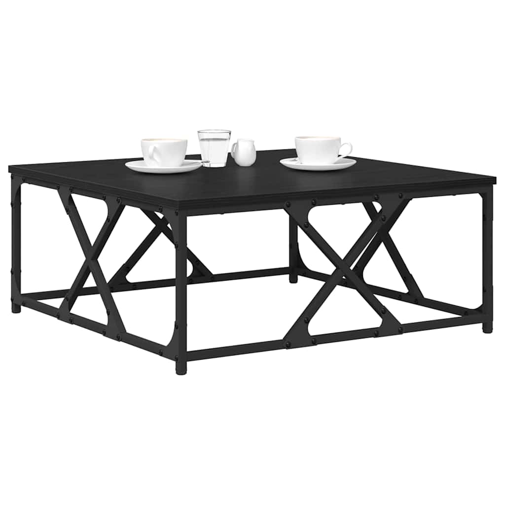 Tavolino da salotto Rovere Nero 70 x 70 x 30 cm