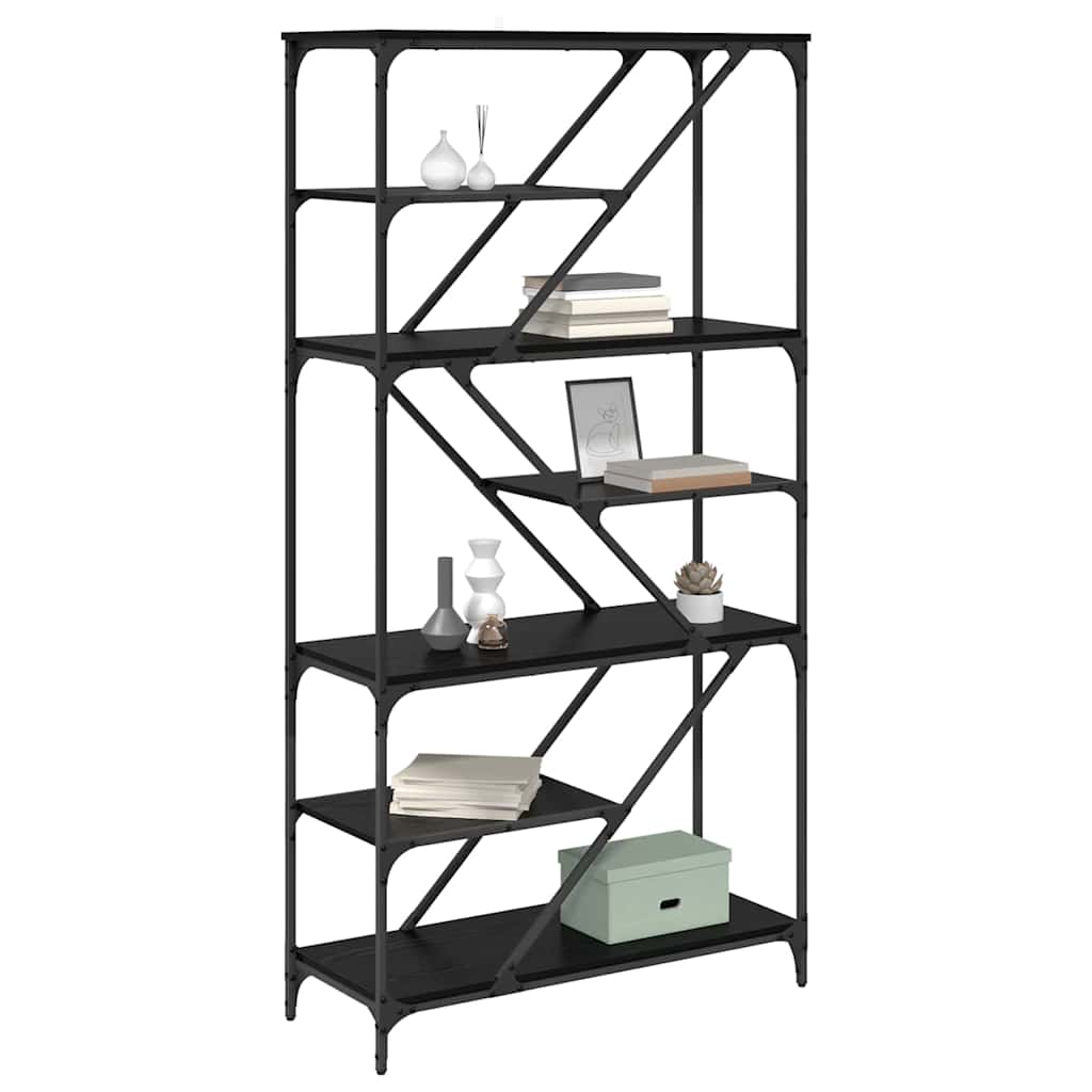 Libreria Rovere Nero 91 x 36 x 176 cm Legno multistrato