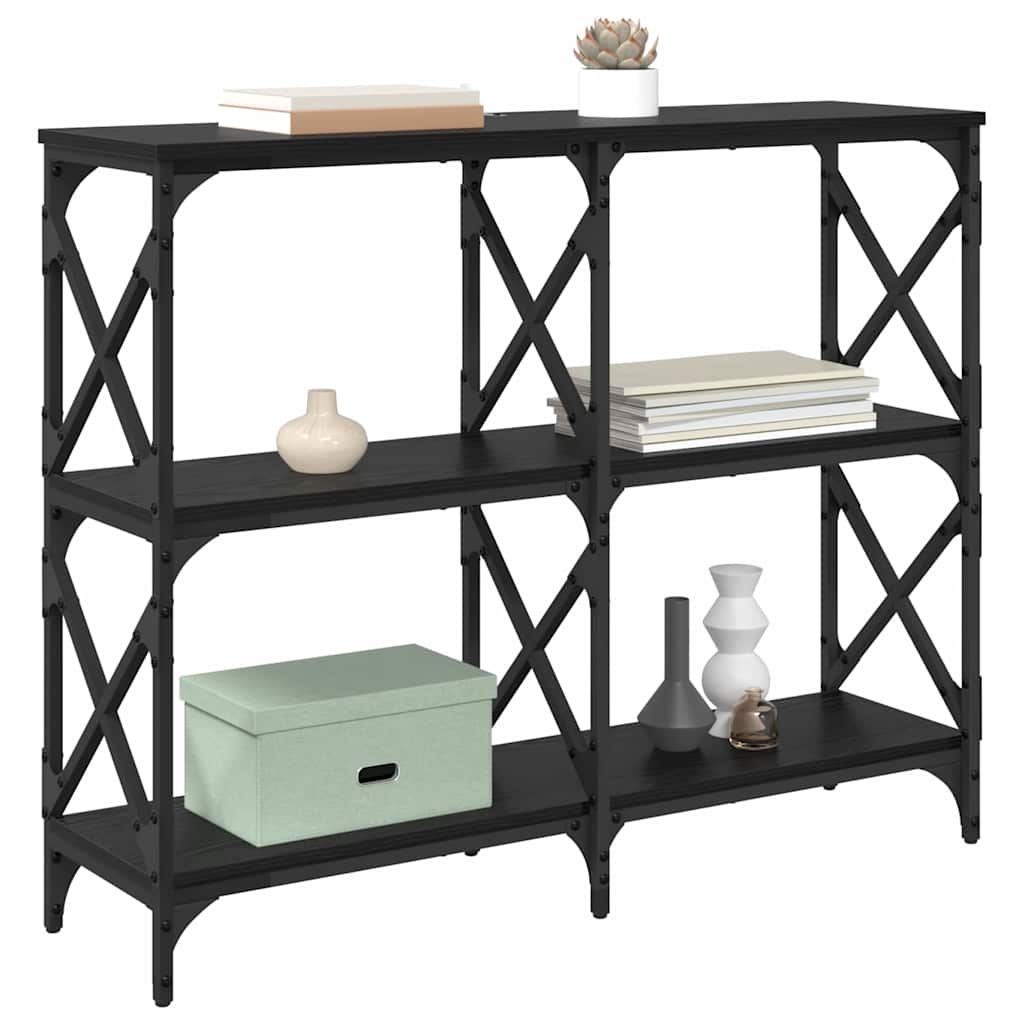 Tavolo consolle Rovere Nero 100 x 28 x 80,5 cm