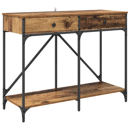 Tavolo consolle con cassetto Legno vecchio 100 x 39 x 78,5 cm