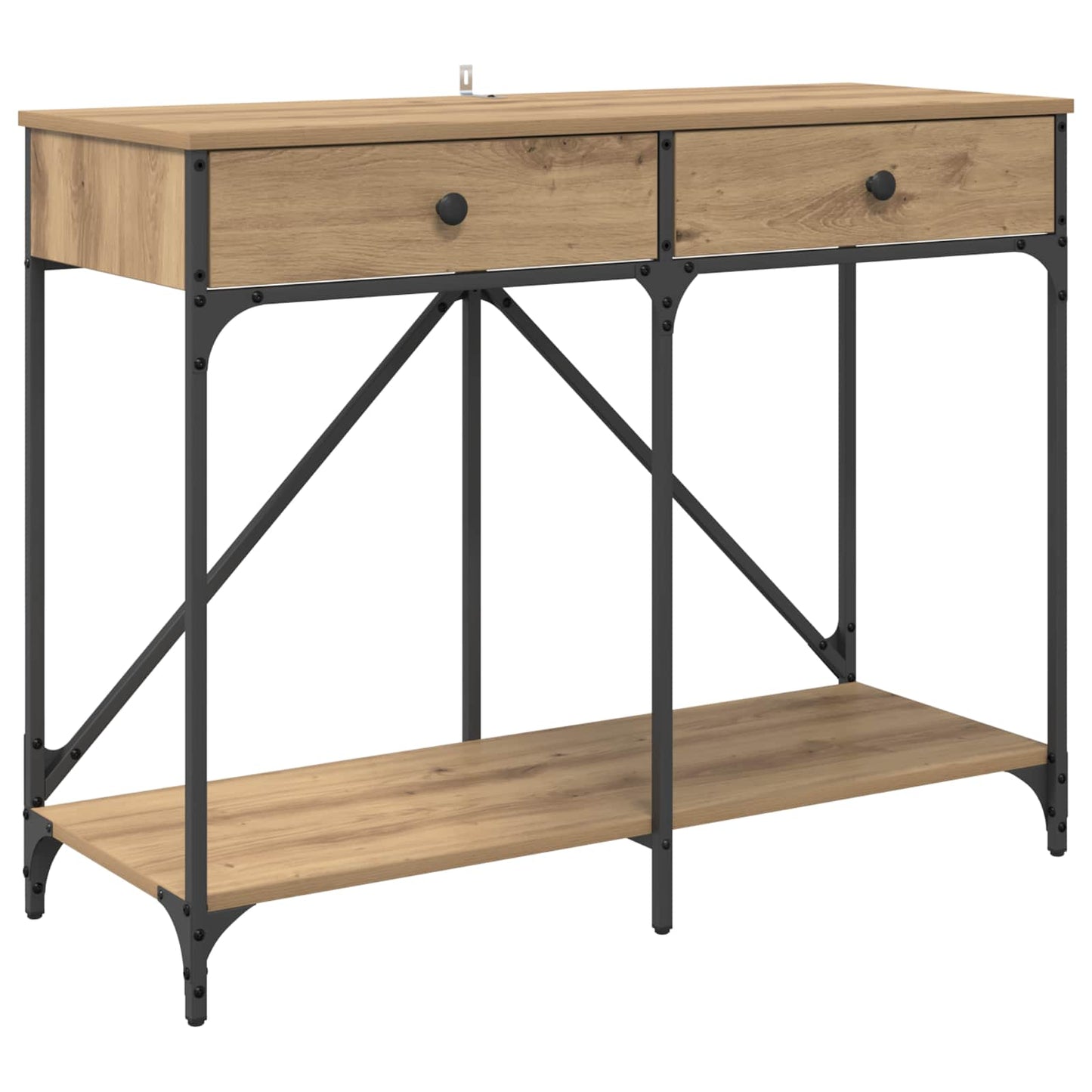 Tavolo consolle Rovere artigianale 100 x 39 x 78,5 cm