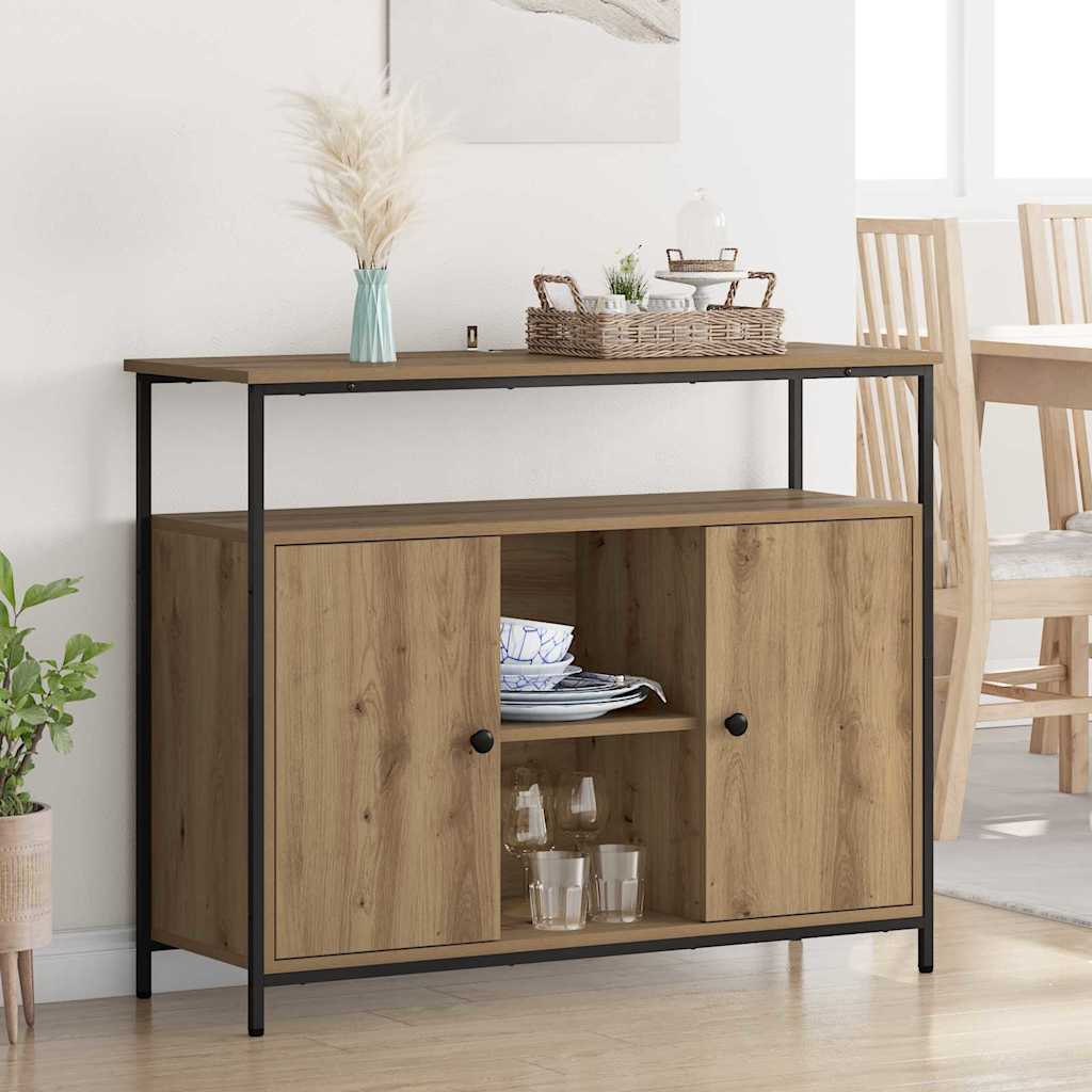 Credenza Rovere artigianale 100 x 35 x 80 cm Legno multistrato