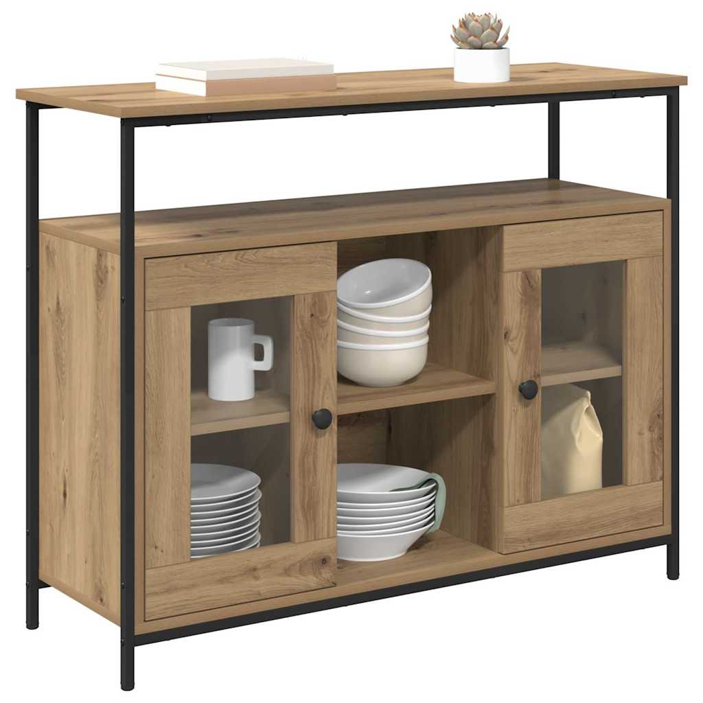 Credenza Rovere artigianale 100 x 35 x 80 cm Legno multistrato