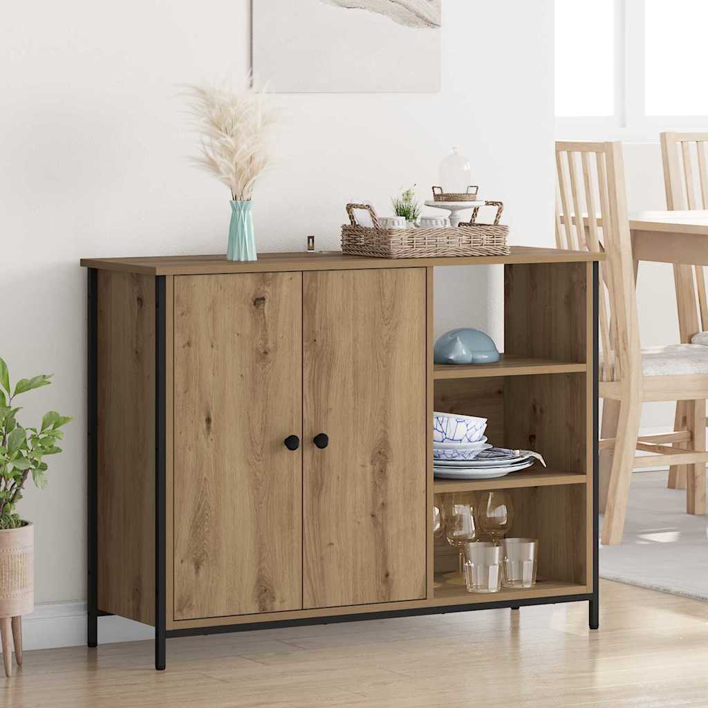 Credenza Rovere artigianale 100 x 33 x 75 cm Legno multistrato
