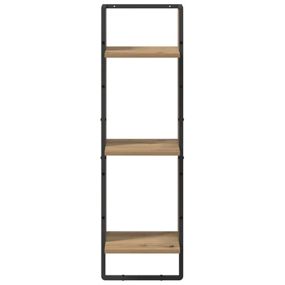 Scaffale da parete Rovere artigianale 30 x 25 x 100 cm