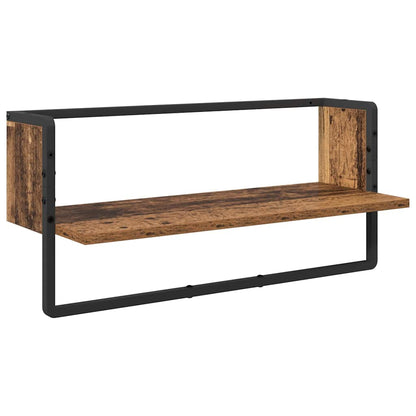 Set mensole da parete 6 pcs Legno vecchio 100 x 25 x 30 cm